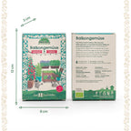 BIO-Saatgut-Set "Balkongemüse" Verpackung & Sorten