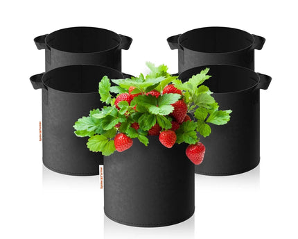 Spider Farmer 19L Grow-Bags 5er Set - Premium Pflanzbeutel mit robusten Griffen