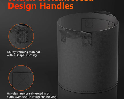 Grow-Bags 5er Set - organic-design.com