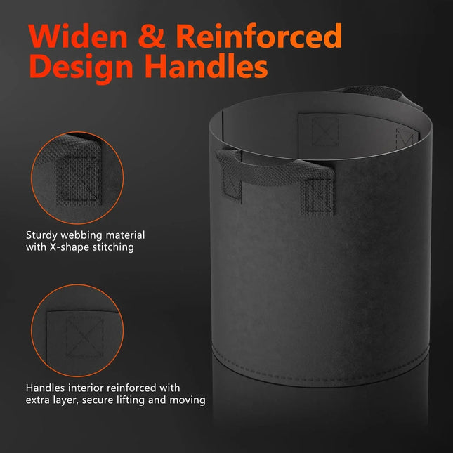 Grow-Bags 5er Set - organic-design.com