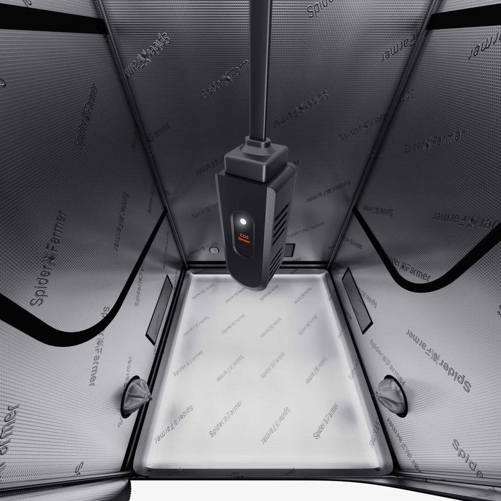 "Spider Farmer CO₂-Sensor für 20-100% Wachstumssteigerung im GGS-System"