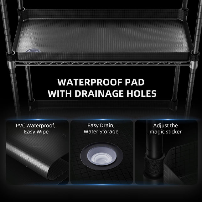 Spider Farmer Anzuchtregal Komponenten 6 LED Lichtleisten Drahtgeflecht wasserdichte Matten kompakt