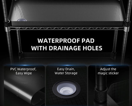 Spider Farmer Anzuchtregal Komponenten 10 LED Lichtleisten Drahtgeflecht wasserdichte Matten