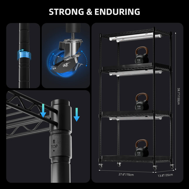 Spider Farmer Anzuchtregal Komponenten 6 LED Lichtleisten Drahtgeflecht wasserdichte Matten kompakt