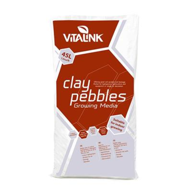 VitaLink Clay Pebbles 45 L – Tonkiesel für Hydroponik